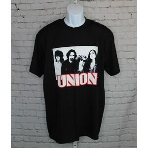 Vintage UNION World Tour 2000 t-shirt Mens Large Black Y2K Band Concert Rock EUC